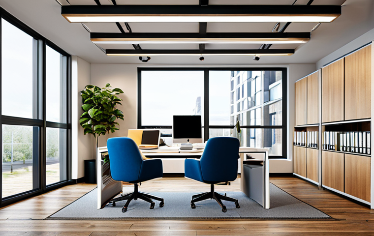 Modern Office Interior Design**

"A professional interior designer, fully clothed in appropriate business attire, presenting a modern office design concept to a client in a brightly lit co-working space, safe for work, appropriate content, perfect anatomy, natural proportions, showcasing sustainable materials and ergonomic furniture, professional presentation, high quality, family-friendly."

**