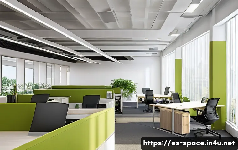 공간디자인 클라이언트 설득 전략 - A modern commercial office interior designed to enhance user experience, featuring open collaborativ...